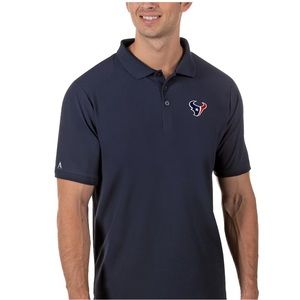 Men's Houston Texans Antigua Navy Legacy Pique Polo size XXL